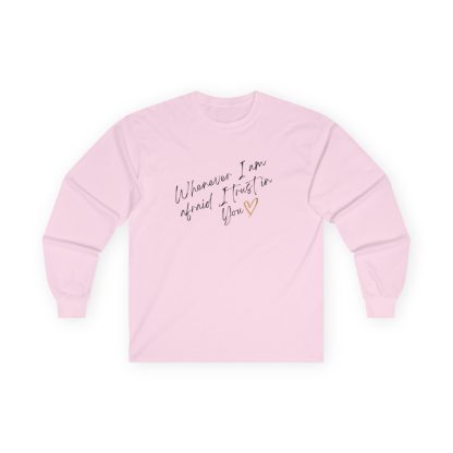 Unisex Ultra Cotton Long Sleeve Tee – "When I Am Afraid" | Inspirational Christian Apparel | 100% Cotton | Classic Fit - Image 37