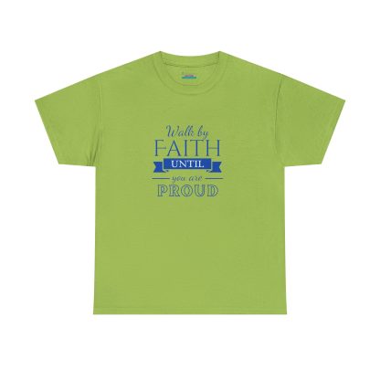 Unisex Heavy Cotton "By Faith" T-Shirt – Radiant Design | Inspirational Christian Apparel, Faith-Based Gift - Image 13