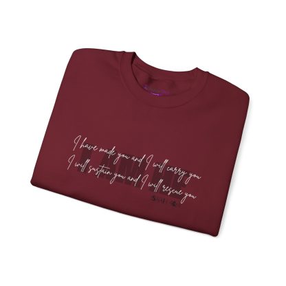 Isaiah 46:4 I AM HE Unisex Heavy Blend™ Crewneck Sweatshirt | Christian Bible Verse Apparel | Faith-Based Comfort - Image 43