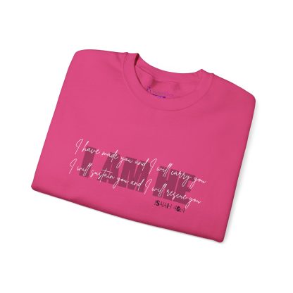 Isaiah 46:4 I AM HE Unisex Heavy Blend™ Crewneck Sweatshirt | Christian Bible Verse Apparel | Faith-Based Comfort - Image 31