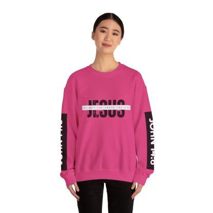 Faith & Comfort Combined – John 4:6 Bible Verse Unisex Crewneck Sweatshirt | Christian Apparel Sharing the Good News - Image 36