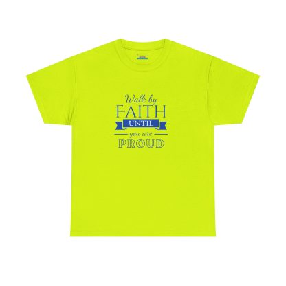 Unisex Heavy Cotton "By Faith" T-Shirt – Radiant Design | Inspirational Christian Apparel, Faith-Based Gift - Image 9