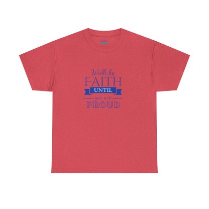 Unisex Heavy Cotton "By Faith" T-Shirt – Radiant Design | Inspirational Christian Apparel, Faith-Based Gift - Image 41
