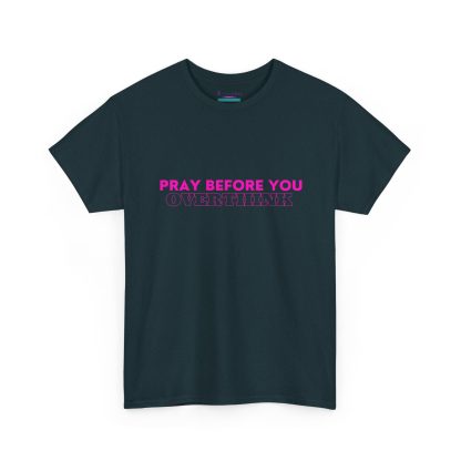 Unisex Heavy Cotton "Pray Before You Overthink" Tee - Inspirational Faith-Based Shirt - Image 35