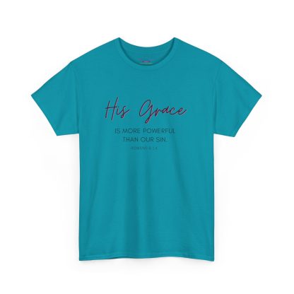 Unisex Heavy Cotton "Grace" Faith Tee – Christian Apparel for Daily Comfort - Perfect Gift - Romans - Image 39
