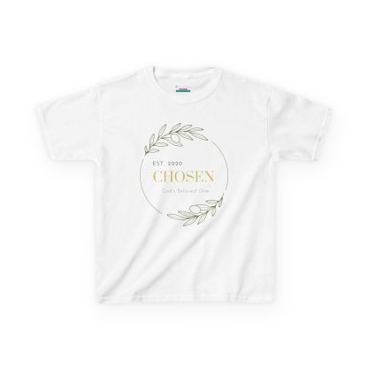 "Kids Chosen Tee - Heavy Cotton Christian Shirt for Girls | Faith-Based Kids Clothing"