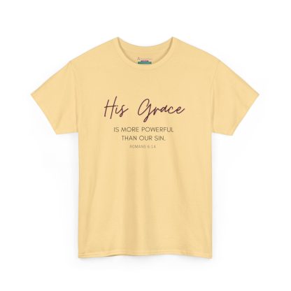 Unisex Heavy Cotton "Grace" Faith Tee – Christian Apparel for Daily Comfort - Perfect Gift - Romans - Image 7