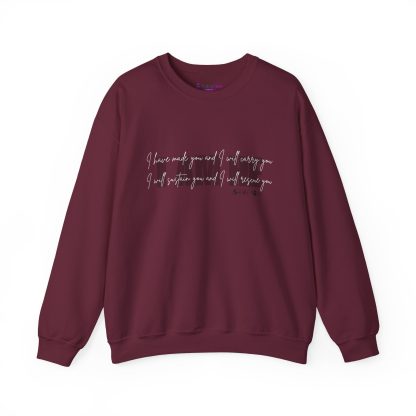 Isaiah 46:4 I AM HE Unisex Heavy Blend™ Crewneck Sweatshirt | Christian Bible Verse Apparel | Faith-Based Comfort - Image 5