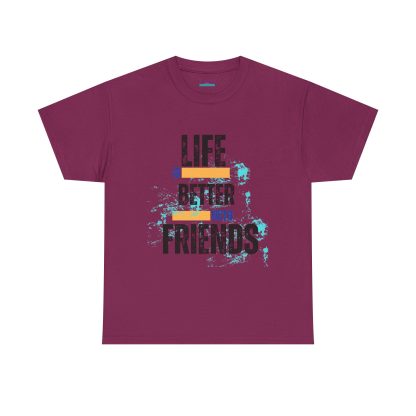 Unisex Heavy Cotton "Friends" T-Shirt – Friendship Graphic Tee | Casual Cotton Shirt, Best Friends Gift - Image 49