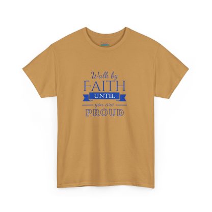 Unisex Heavy Cotton "By Faith" T-Shirt – Radiant Design | Inspirational Christian Apparel, Faith-Based Gift - Image 7