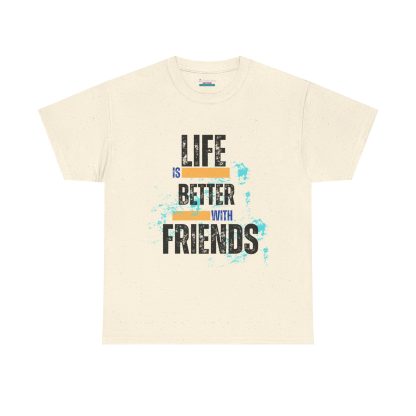 Unisex Heavy Cotton "Friends" T-Shirt – Friendship Graphic Tee | Casual Cotton Shirt, Best Friends Gift - Image 21