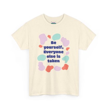 Unisex Heavy Cotton "Be Yourself" T-Shirt – Inspirational Graphic Tee | Casual Cotton Shirt, Motivational Gift - Image 23