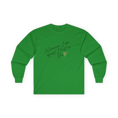 Unisex Ultra Cotton Long Sleeve Tee – "When I Am Afraid" | Inspirational Christian Apparel | 100% Cotton | Classic Fit - Image 22