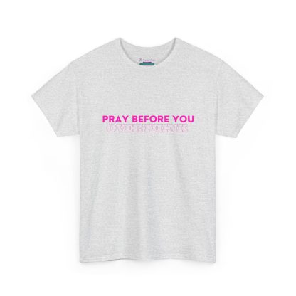 Unisex Heavy Cotton "Pray Before You Overthink" Tee - Inspirational Faith-Based Shirt - Image 7