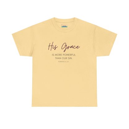 Unisex Heavy Cotton "Grace" Faith Tee – Christian Apparel for Daily Comfort - Perfect Gift - Romans - Image 5