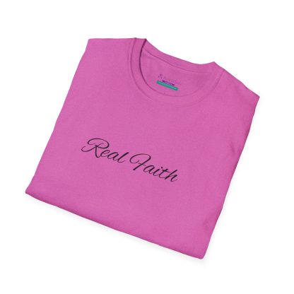 Softstyle 'Real Faith' T-Shirt – Unisex Christian Apparel, Comfortable Faith Shirt, Inspirational Everyday Tee - Image 64