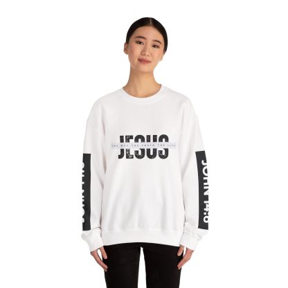 Faith & Comfort Combined – John 4:6 Bible Verse Unisex Crewneck Sweatshirt | Christian Apparel Sharing the Good News - Image 4