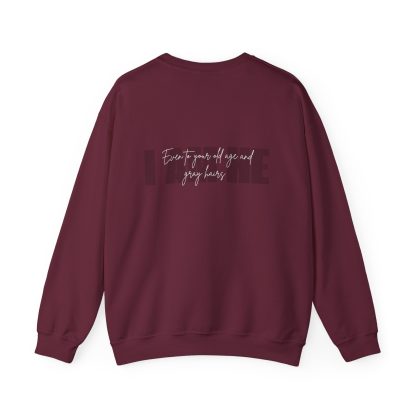 Isaiah 46:4 I AM HE Unisex Heavy Blend™ Crewneck Sweatshirt | Christian Bible Verse Apparel | Faith-Based Comfort - Image 6