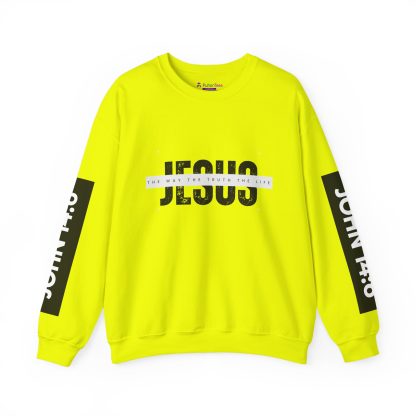 Faith & Comfort Combined – John 4:6 Bible Verse Unisex Crewneck Sweatshirt | Christian Apparel Sharing the Good News - Image 21