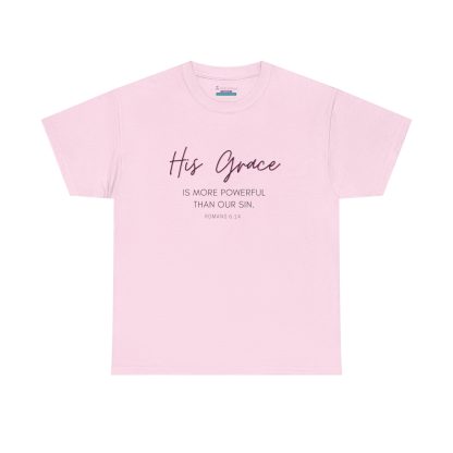 Unisex Heavy Cotton "Grace" Faith Tee – Christian Apparel for Daily Comfort - Perfect Gift - Romans - Image 49