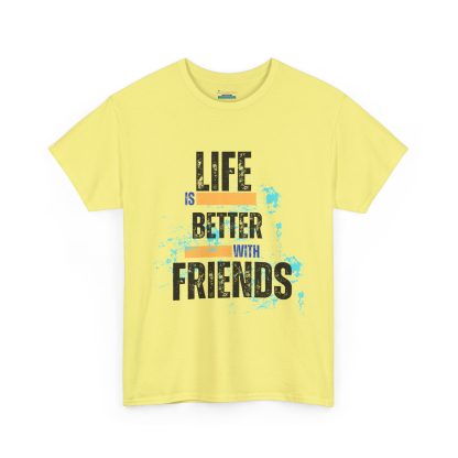 Unisex Heavy Cotton "Friends" T-Shirt – Friendship Graphic Tee | Casual Cotton Shirt, Best Friends Gift - Image 27