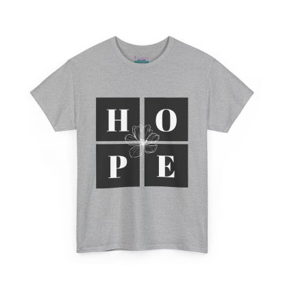 Unisex Heavy Cotton "Hope" Tee - Inspirational Faith-Based Shirt for Everyday Wear - Image 19