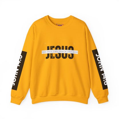 Faith & Comfort Combined – John 4:6 Bible Verse Unisex Crewneck Sweatshirt | Christian Apparel Sharing the Good News - Image 13