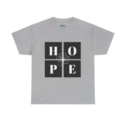 Unisex Heavy Cotton "Hope" Tee - Inspirational Faith-Based Shirt for Everyday Wear - Image 17