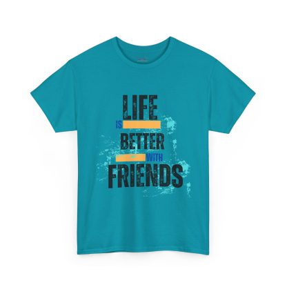 Unisex Heavy Cotton "Friends" T-Shirt – Friendship Graphic Tee | Casual Cotton Shirt, Best Friends Gift - Image 39