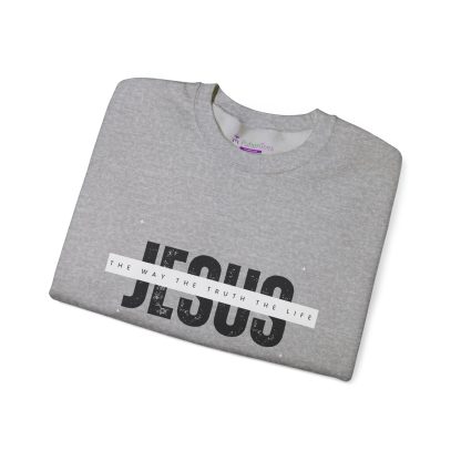 Faith & Comfort Combined – John 4:6 Bible Verse Unisex Crewneck Sweatshirt | Christian Apparel Sharing the Good News - Image 11