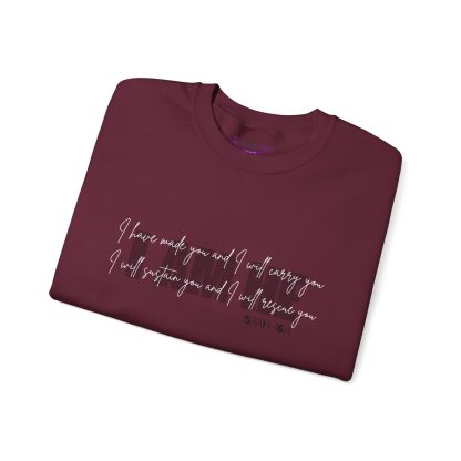 Isaiah 46:4 I AM HE Unisex Heavy Blend™ Crewneck Sweatshirt | Christian Bible Verse Apparel | Faith-Based Comfort - Image 7