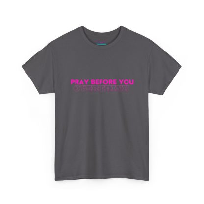 Unisex Heavy Cotton "Pray Before You Overthink" Tee - Inspirational Faith-Based Shirt - Image 39