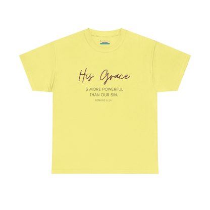 Unisex Heavy Cotton "Grace" Faith Tee – Christian Apparel for Daily Comfort - Perfect Gift - Romans - Image 17