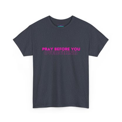 Unisex Heavy Cotton "Pray Before You Overthink" Tee - Inspirational Faith-Based Shirt - Image 47