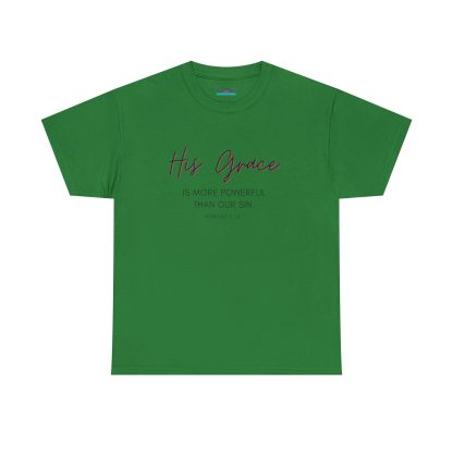 Unisex Heavy Cotton "Grace" Faith Tee – Christian Apparel for Daily Comfort - Perfect Gift - Romans - Image 33