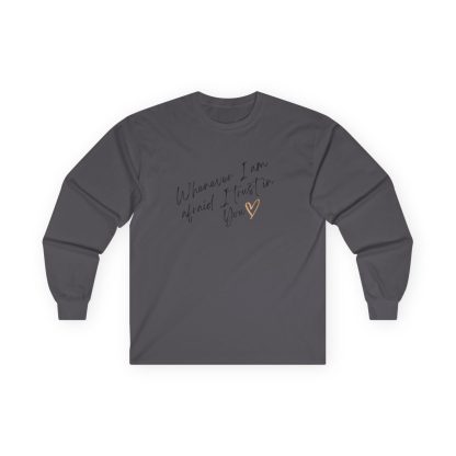 Unisex Ultra Cotton Long Sleeve Tee – "When I Am Afraid" | Inspirational Christian Apparel | 100% Cotton | Classic Fit - Image 31