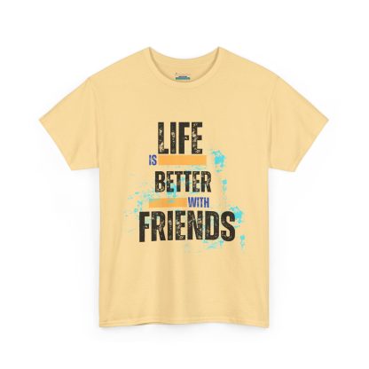 Unisex Heavy Cotton "Friends" T-Shirt – Friendship Graphic Tee | Casual Cotton Shirt, Best Friends Gift - Image 11