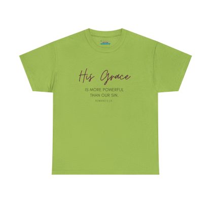 Unisex Heavy Cotton "Grace" Faith Tee – Christian Apparel for Daily Comfort - Perfect Gift - Romans - Image 29