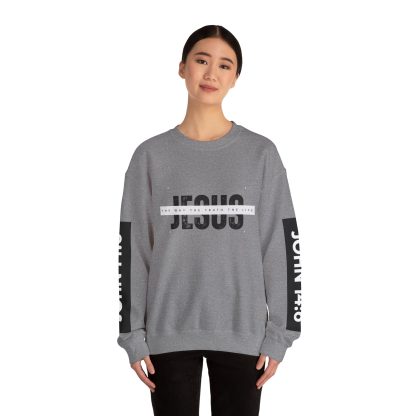 Faith & Comfort Combined – John 4:6 Bible Verse Unisex Crewneck Sweatshirt | Christian Apparel Sharing the Good News - Image 28