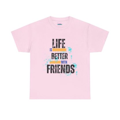 Unisex Heavy Cotton "Friends" T-Shirt – Friendship Graphic Tee | Casual Cotton Shirt, Best Friends Gift - Image 41