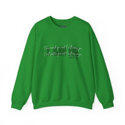 Isaiah 46:4 I AM HE Unisex Heavy Blend™ Crewneck Sweatshirt | Christian Bible Verse Apparel | Faith-Based Comfort - Image 13