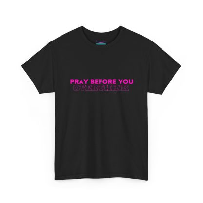 Unisex Heavy Cotton "Pray Before You Overthink" Tee - Inspirational Faith-Based Shirt - Image 11
