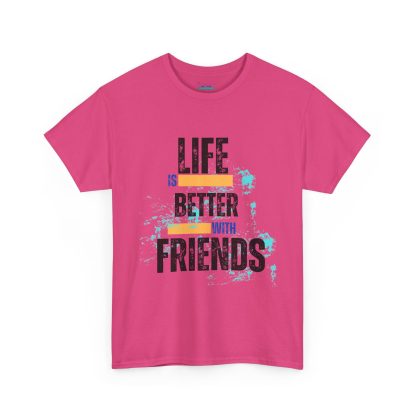 Unisex Heavy Cotton "Friends" T-Shirt – Friendship Graphic Tee | Casual Cotton Shirt, Best Friends Gift - Image 47