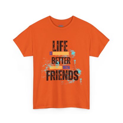 Unisex Heavy Cotton "Friends" T-Shirt – Friendship Graphic Tee | Casual Cotton Shirt, Best Friends Gift - Image 19
