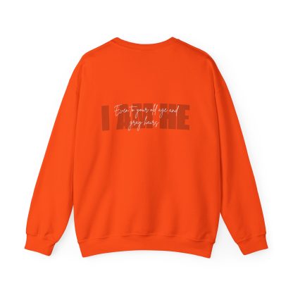 Isaiah 46:4 I AM HE Unisex Heavy Blend™ Crewneck Sweatshirt | Christian Bible Verse Apparel | Faith-Based Comfort - Image 2