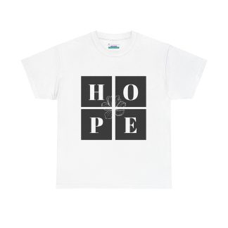 Unisex Heavy Cotton "Hope" Tee - Inspirational Faith-Based Shirt for Everyday Wear
