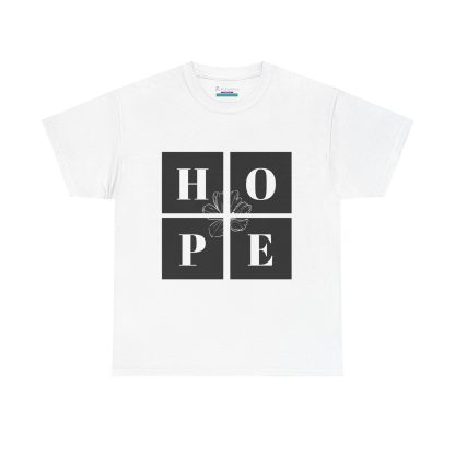 Unisex Heavy Cotton "Hope" Tee - Inspirational Faith-Based Shirt for Everyday Wear