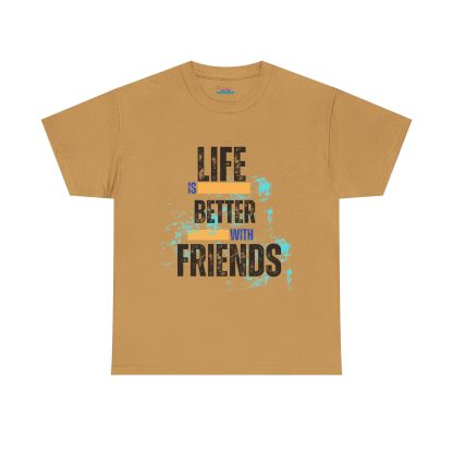 Unisex Heavy Cotton "Friends" T-Shirt – Friendship Graphic Tee | Casual Cotton Shirt, Best Friends Gift - Image 13