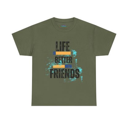 Unisex Heavy Cotton "Friends" T-Shirt – Friendship Graphic Tee | Casual Cotton Shirt, Best Friends Gift - Image 29