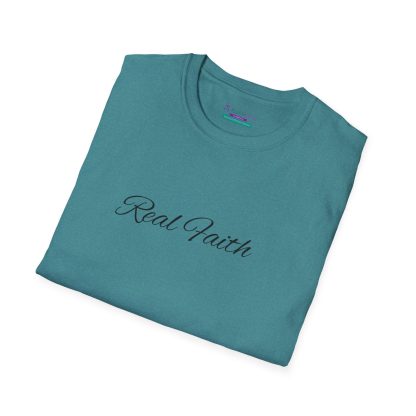 Softstyle 'Real Faith' T-Shirt – Unisex Christian Apparel, Comfortable Faith Shirt, Inspirational Everyday Tee - Image 48